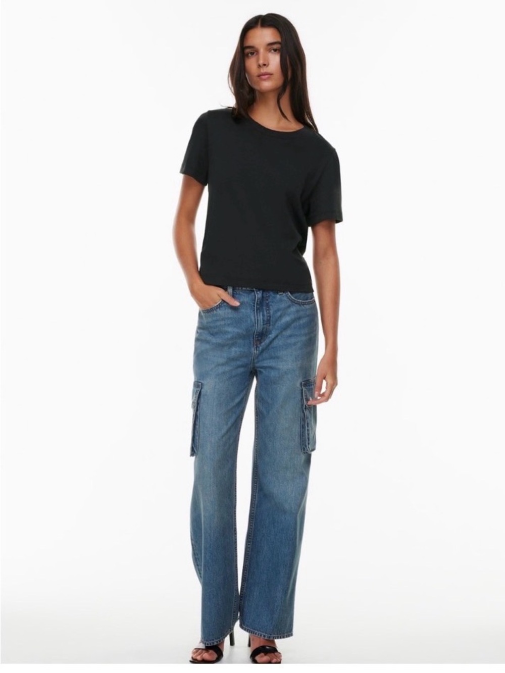 Denim Forum Farrah High Rise Wide Cargo